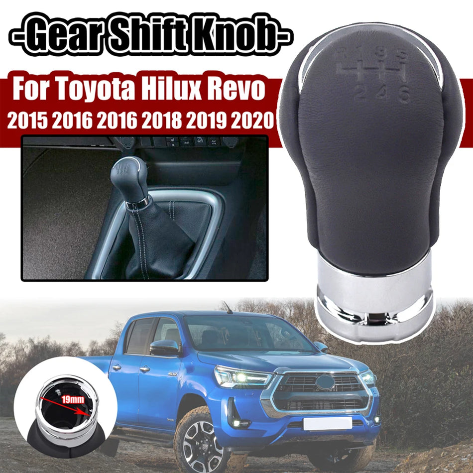 Ручка переключателя передач с кожаной отделкой для Toyota Hilux Revo 2015-2020
