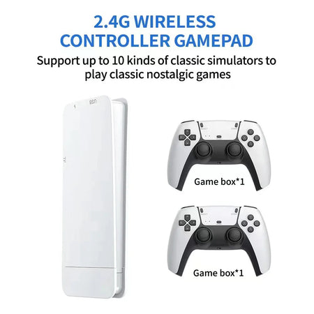 M15 Game Stick Mini TV Console - 20,000+ Retro Games, 4K HD, Dual Wireless Gamepads
