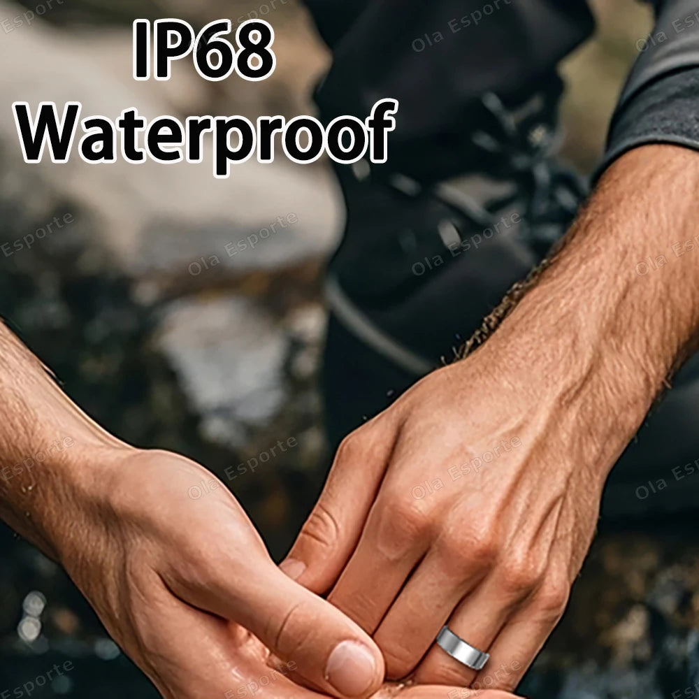 2025 Smart Ring: Heart Rate, Blood Pressure, Sleep Monitoring &amp; Motion Tracking