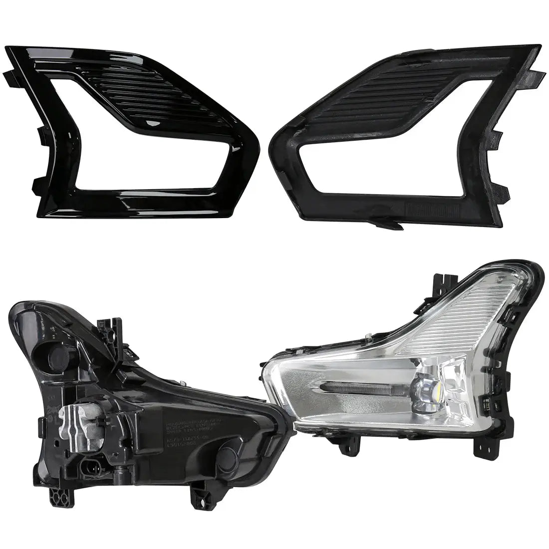 Led Fog Lamps For Ford Mondeo Fusion 2019 2020 Daytime Running Light DRL Car Front Driving Daylight Covers Frame Wire Switch 12V by InterCyprus Trading Ltd