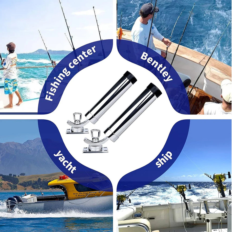 Universal Fishing Boat Rod Holder &ndash; 316 Stainless Deck