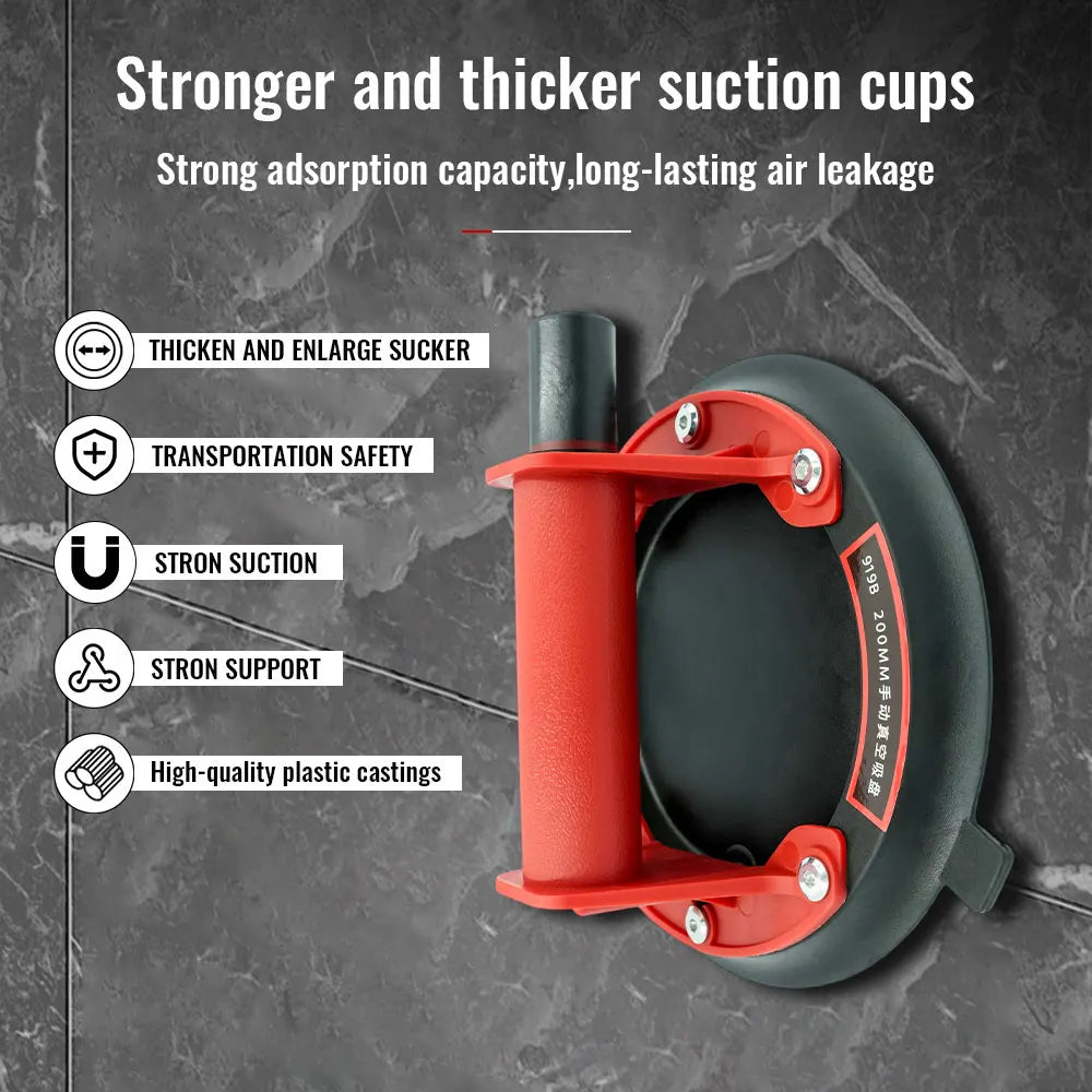 8 Inch Vacuum Suction Cup 200kg &ndash; Heavy Lift For Tile Glass