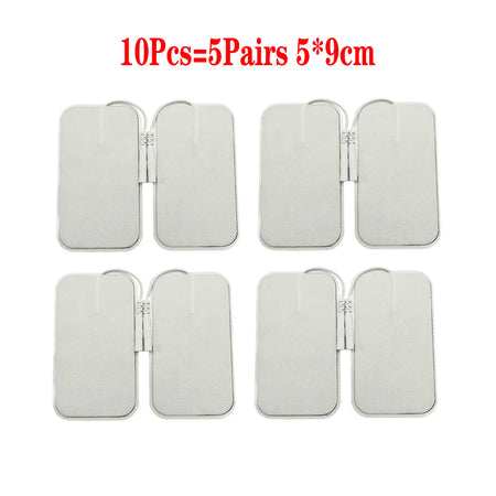 TENS EMS Electrode Pads &ndash; Self Adhesive Muscle Stimulator Deluxe 10PCs(5pairs)5x9cm