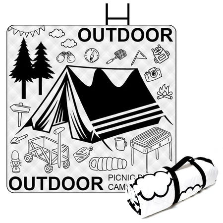 Outdoor Camping Mat &ndash; Moisture Proof And Machine Washable White Camping / 200cm*200cm