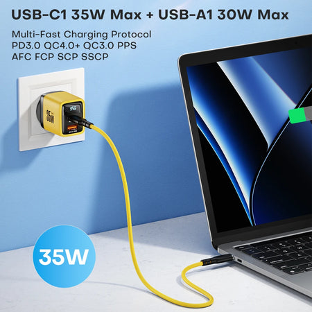 ASOMETECH USB C Charger 35W &ndash; Ultra-Fast Charging for iPhone and Samsung Devices