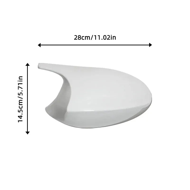 1 Pair White Replacement Rearview Side Mirror Covers Cap for BMW E90 E91 E92 E93 E81 E87 E82 E88 3 1 Series M Accessories by InterCyprus Trading Ltd