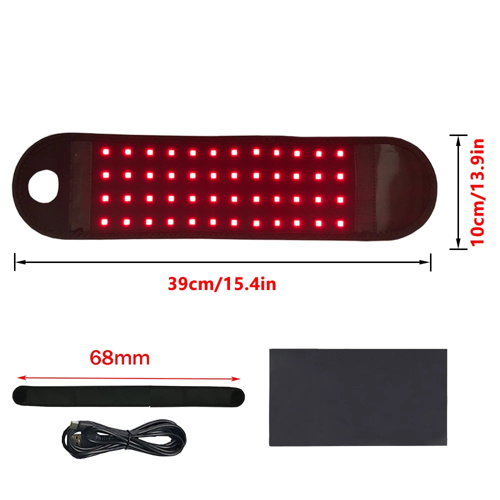 Red Infrared LED Light Belly Slimming Pad &ndash; Fat Burning Wrist Belt With Box