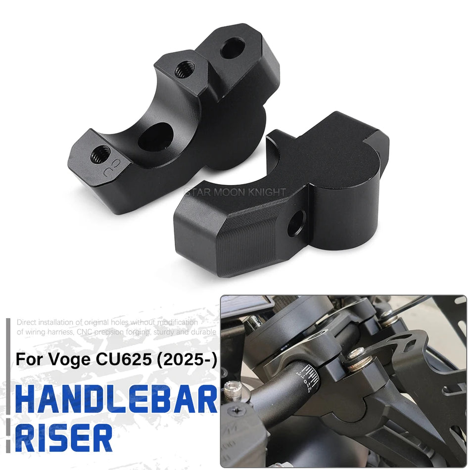 Voge CU625 2025 Gidon Yükseltici Kelepçe, Motosiklet için CNC Alüminyum Kaldırma Uzatması