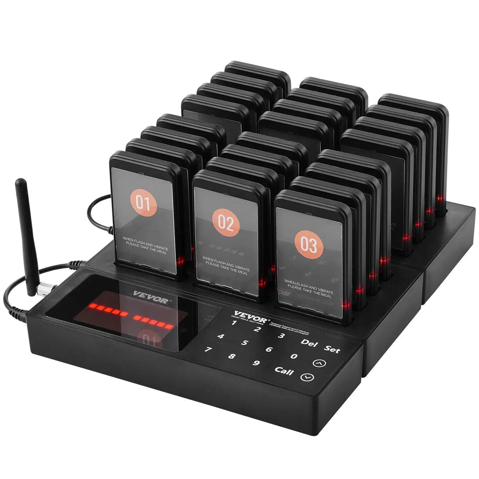 24 Buzzers Wireless Restaurant Pager System Queues