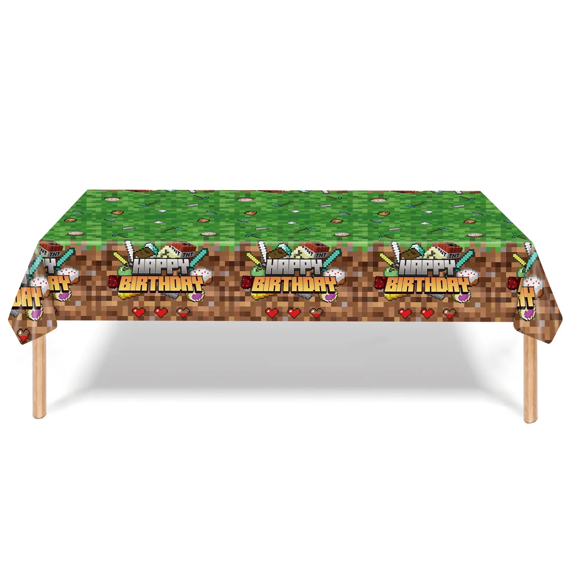 Birthday Party Supplies - Disposable Dinnerware &amp; Decorations Tablecloth 1pcs