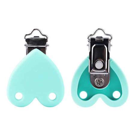 Lofca 5-Pack Silicone Baby Pacifier Clips - Safe &amp; Stylish Teething Gifts H-turquoise