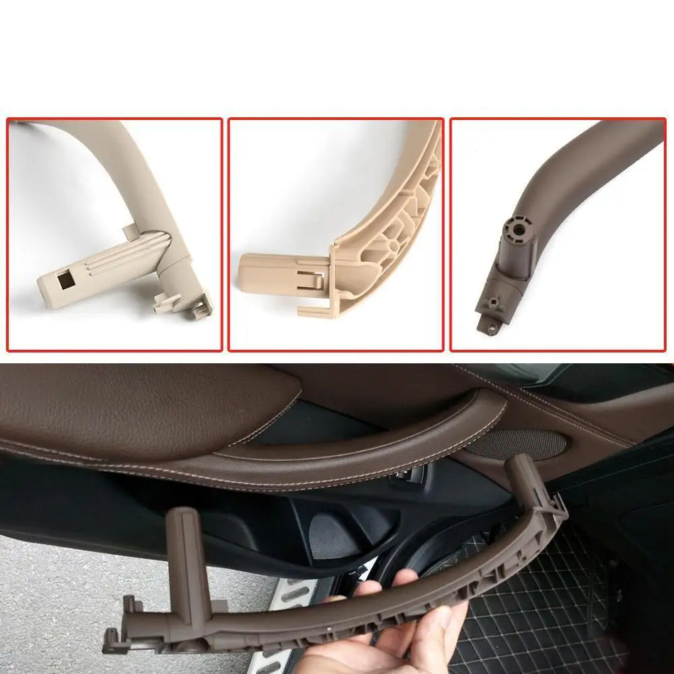 ABS Interior Door Pull Handle Trim Cover For BMW X5 X6 F15 F16 2014-2018