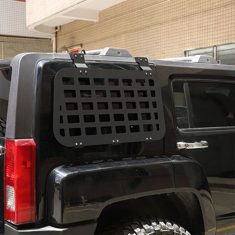 Aluminium Svart 2-pack Bagageutrymmes Sidofönster Organizer H3 05 09