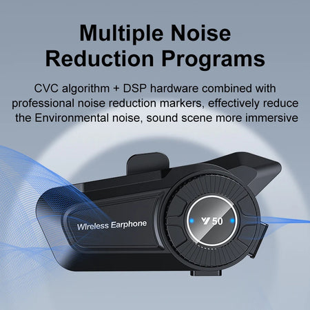 Bluetooth 5.3 Motorcycle Helmet Headset &ndash; Noise Reduction