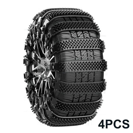 Snow Chain Tire Chain 10 In 1 Polyurethane Set &ndash; All Weather 4Pcs 1