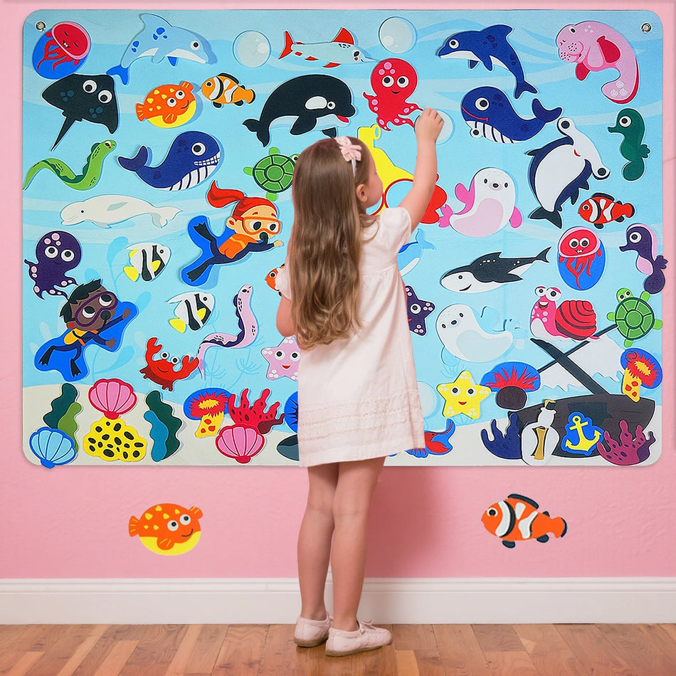 Ocean Felt Story Board &ndash; Montessori Busy Board For Toddlers