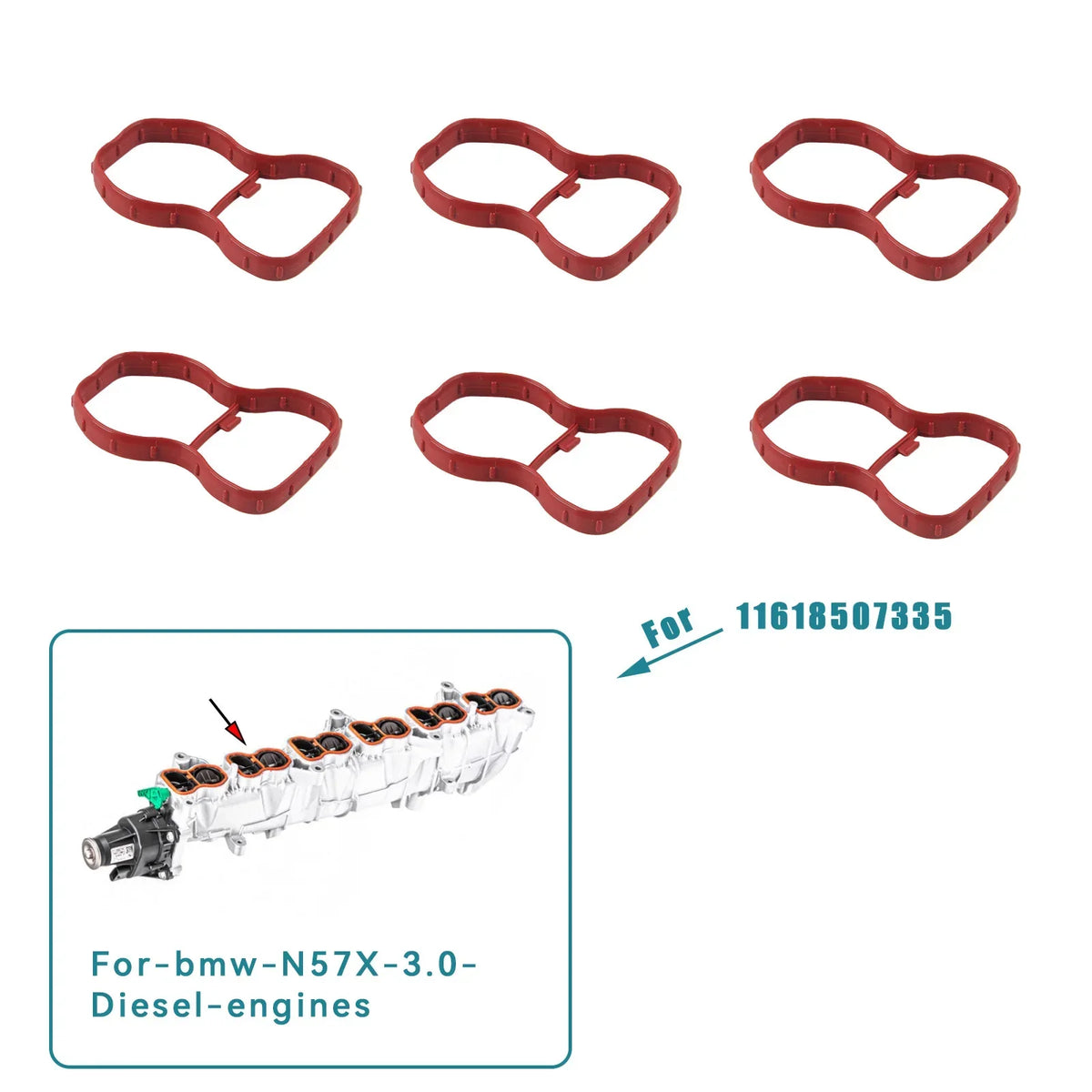 Swirl Flap Plug with Gasket Aluminum for BMW N57N N57Z N57X 3.0 Diesel by InterCyprus Trading Ltd