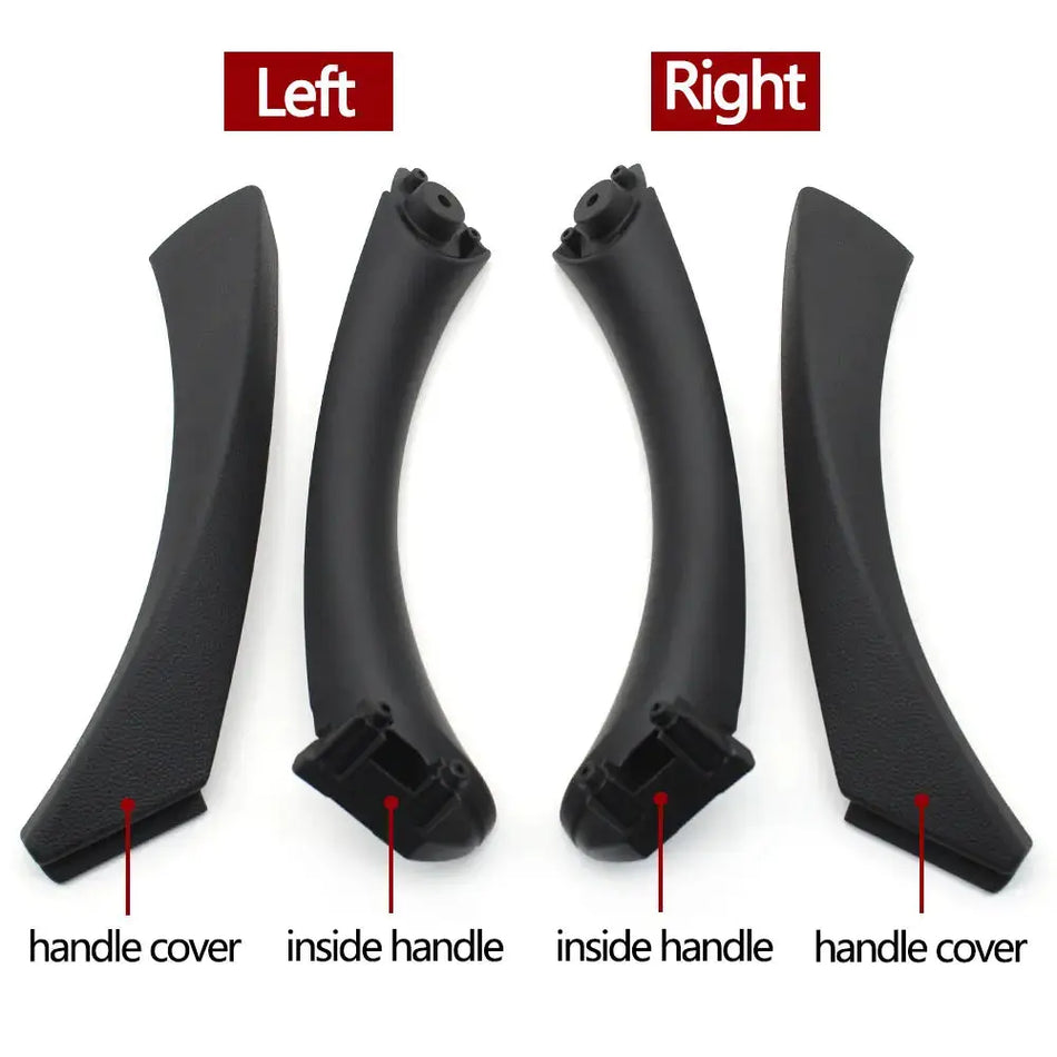 Car Black Left Right Passenger Inner Handle Interior Door Panel Pull Trim Cover For BMW 3 Series E90 E91 316 318 320 325 328i by InterCyprus Trading Ltd