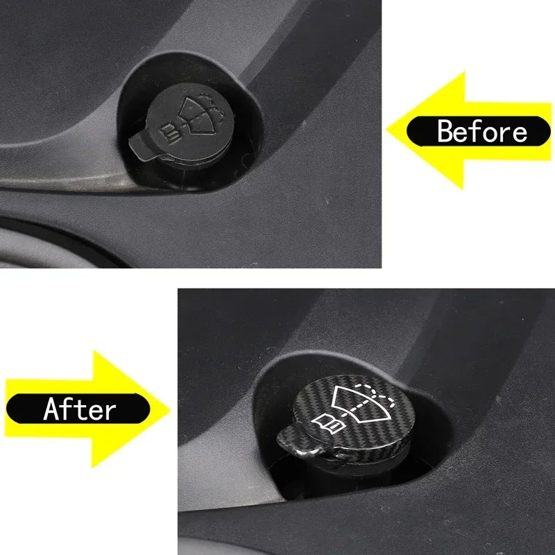 Tampa de acabamento do reservatório do lavador do Corvette em fibra de carbono real