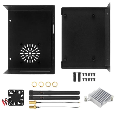 Metal Case for Orange Pi 5 Plus &ndash; Enhanced Cooling with Optional Antenna Case-Cooler