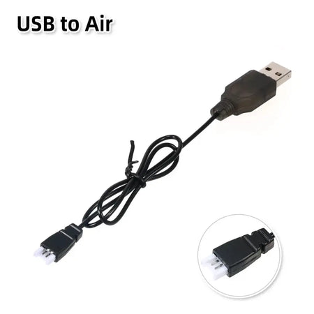 RC USB Charging 3.7V Lithium Battery Charger Cable USB to JST/SM/Futaba Plug for 3Rc Drone Quadcopter by InterCyprus Trading Ltd