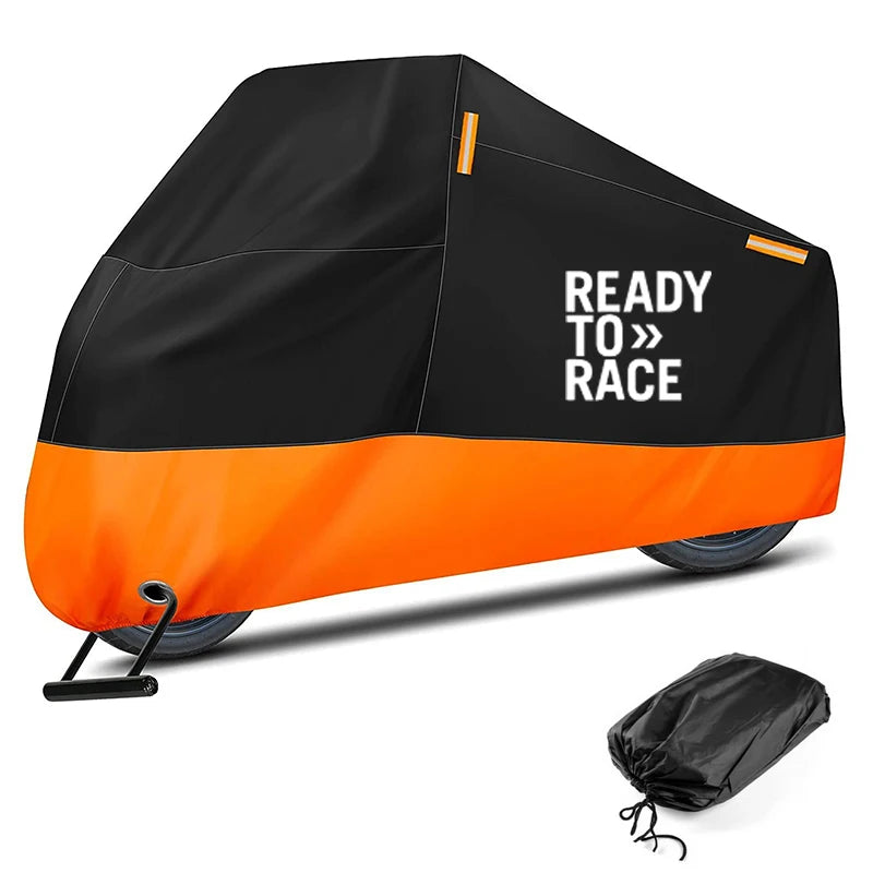 KTM Ready to Race Adv Duke Motorcycle Cover &ndash; UV Protected Orange / 3XL for 220-230cm