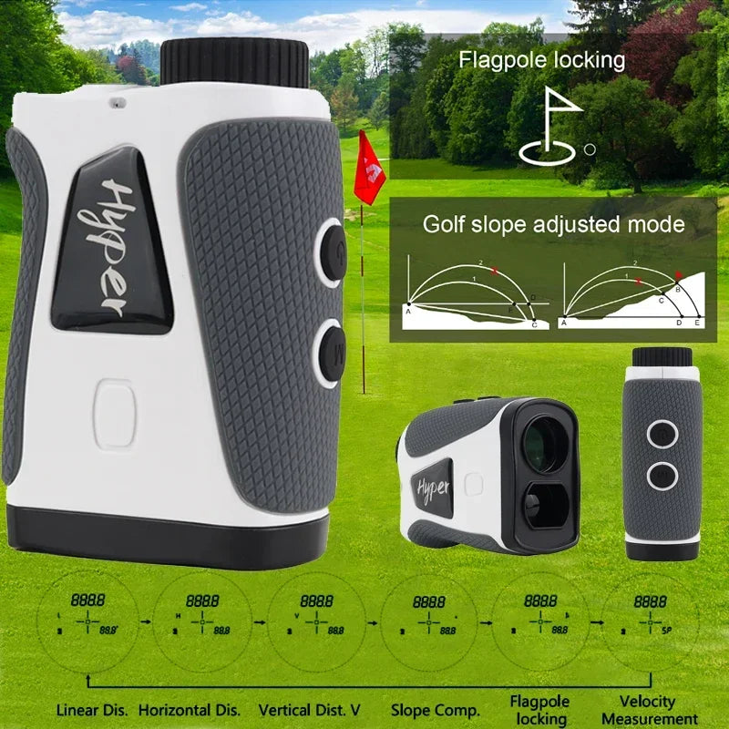Portable Hunting Outdoor Laser Rangefinder - Flag Lock