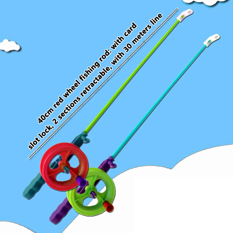 35-60cm Telescopic Fishing Rod with Free Lure Reel - Perfect Kids Gift 40CM A2