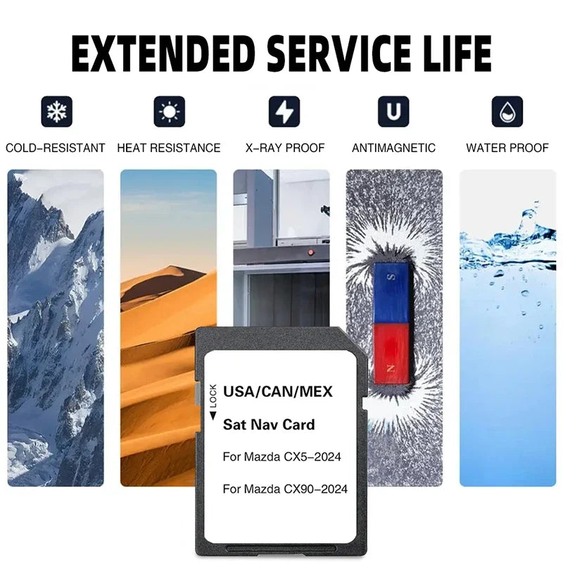 16GB Navigation SD Card Mazda CX-5 CX-90 &ndash; Updated Maps