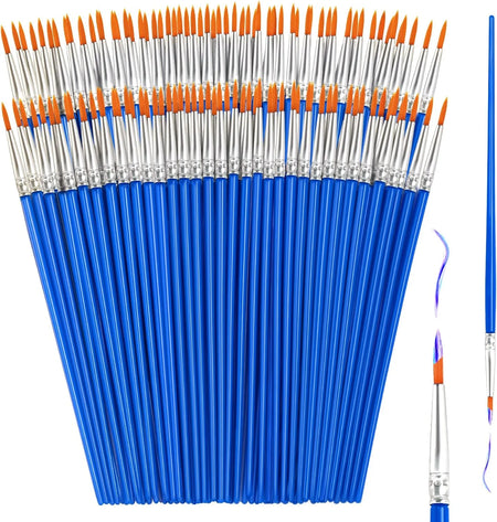 50 100 Pcs Painting Oil Brushes Set &ndash; Versatile Watercolor 100Pcs Point Brush