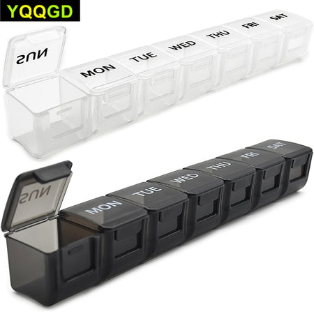 YQQGD 7 Day Pill Organizer &ndash; BPA Free and Travel Friendly
