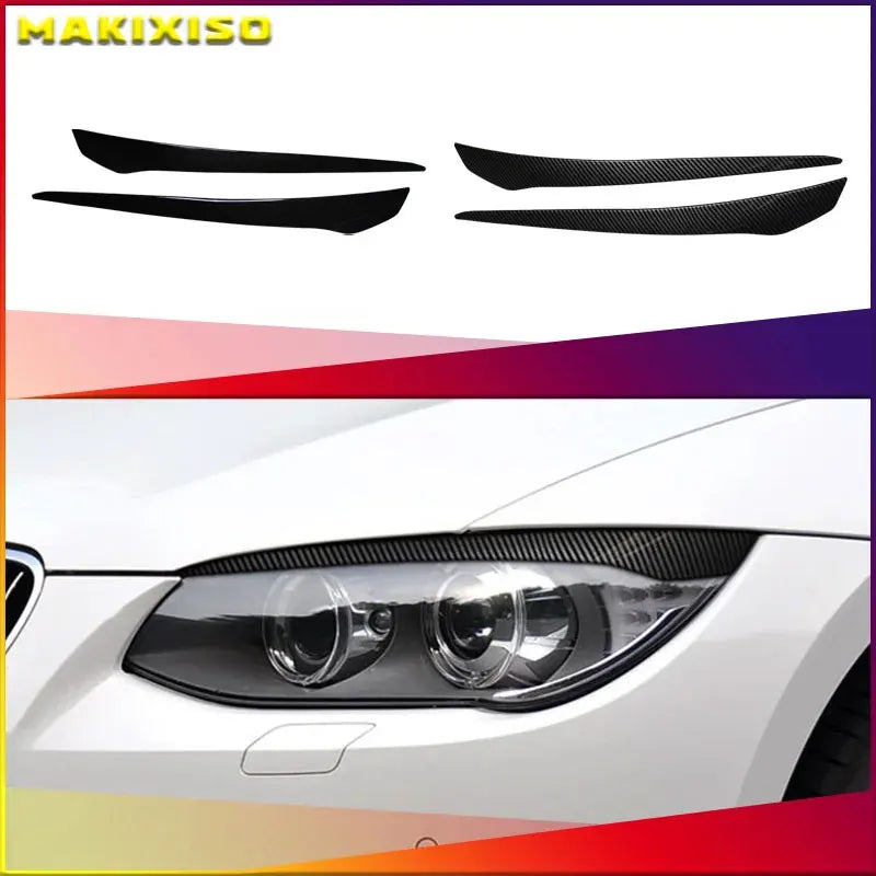 BMW E92 E93 Far Kaş Kaplaması Parlak Siyah ABS Plastik