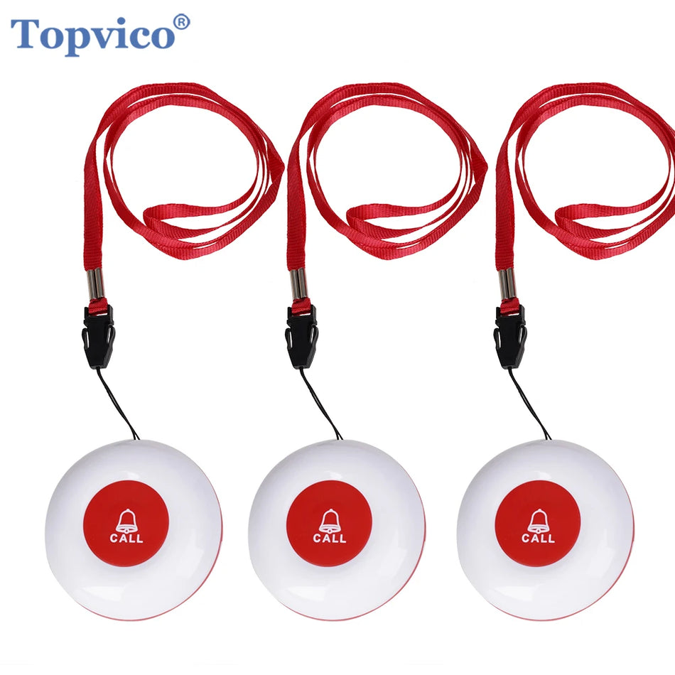 TopVico TP-324RF-3 SOS Panic Button &ndash; Tuya 433MHz Alarm