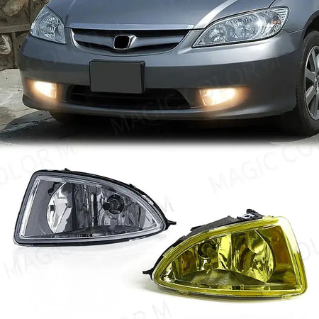 For Honda Civic 2004 2005 Fog Light Lamp Daytime Running Headlight Halogen Front Bumper Auto Car Light Assembly Switch Wires 12v by InterCyprus Trading Ltd