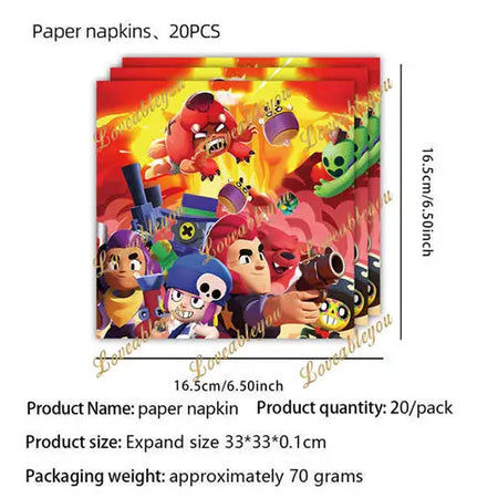 MINISO Shooting Game Birthday Party Decoration Set HY-I-5 / As Pictures