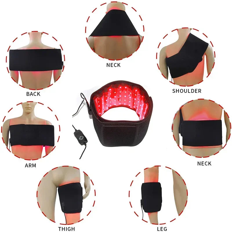 LED Phototherapy Massage Belt &ndash; Infrared Red Light Therapy