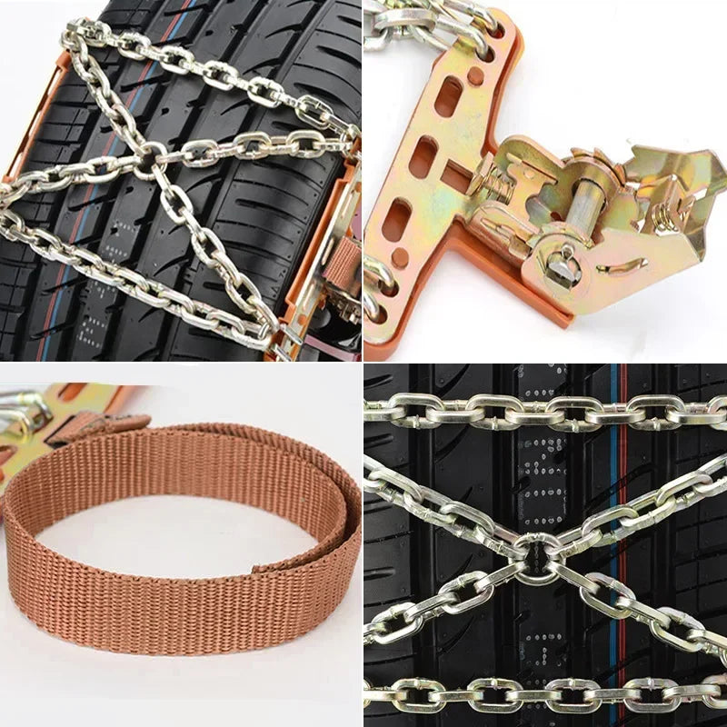 Winter Vehicle Anti Skid Chains &ndash; Thick Manganese Steel