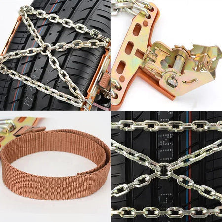 Winter Vehicle Anti Skid Chains &ndash; Thick Manganese Steel