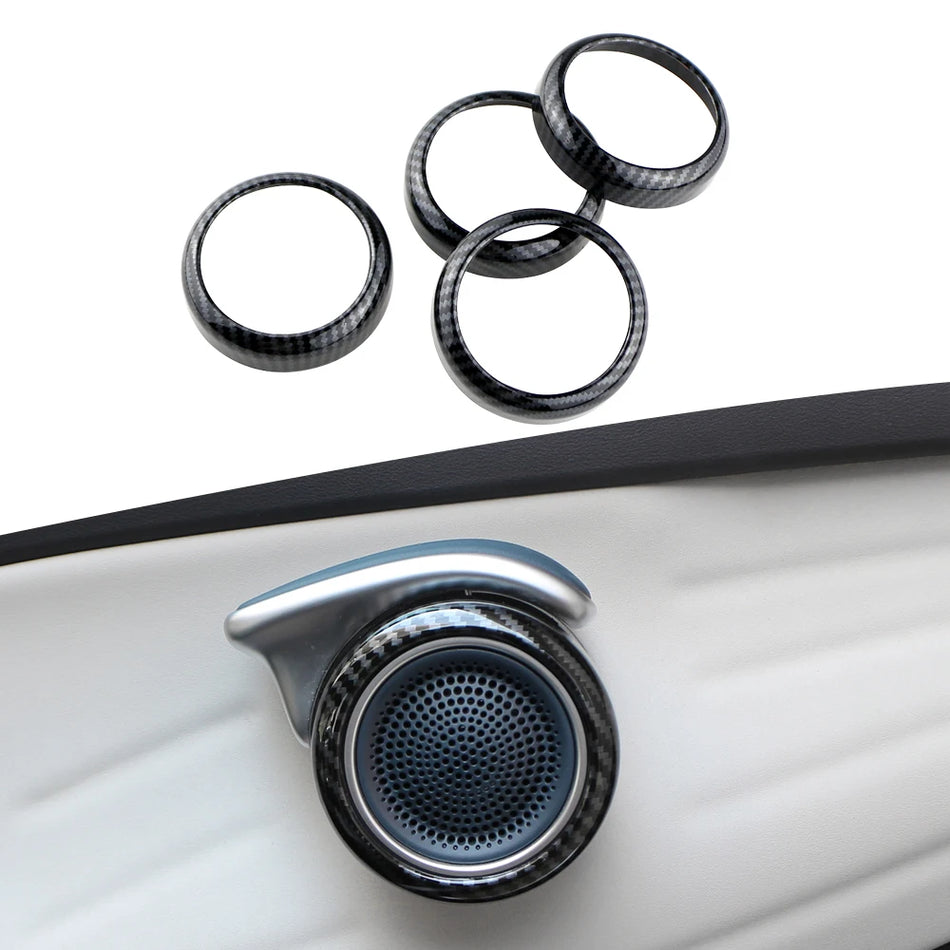 BYD ATTO 3 Chromuotas Durų Garsiakalbio Žiedas Dangtelis Apdaila, 4Vnt