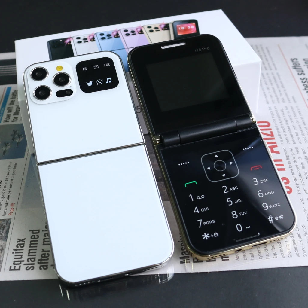 Unlocked Flip Lady Senior Phone Dual Sim &ndash; Easy Dial Torch White / Standard