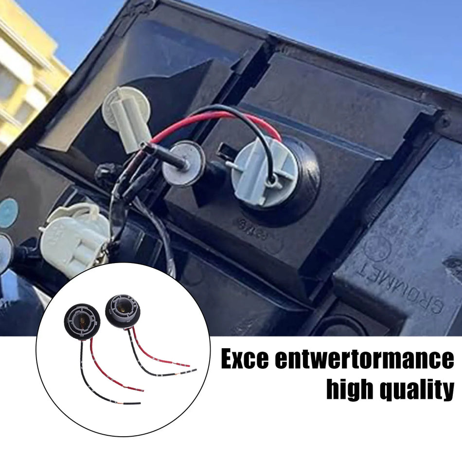 1156 BAY15D Automobiļu Lampas Spuldzes Adapteris, 12V Bremžu Gaismas Spuldzes Ligzda, Plastmasa