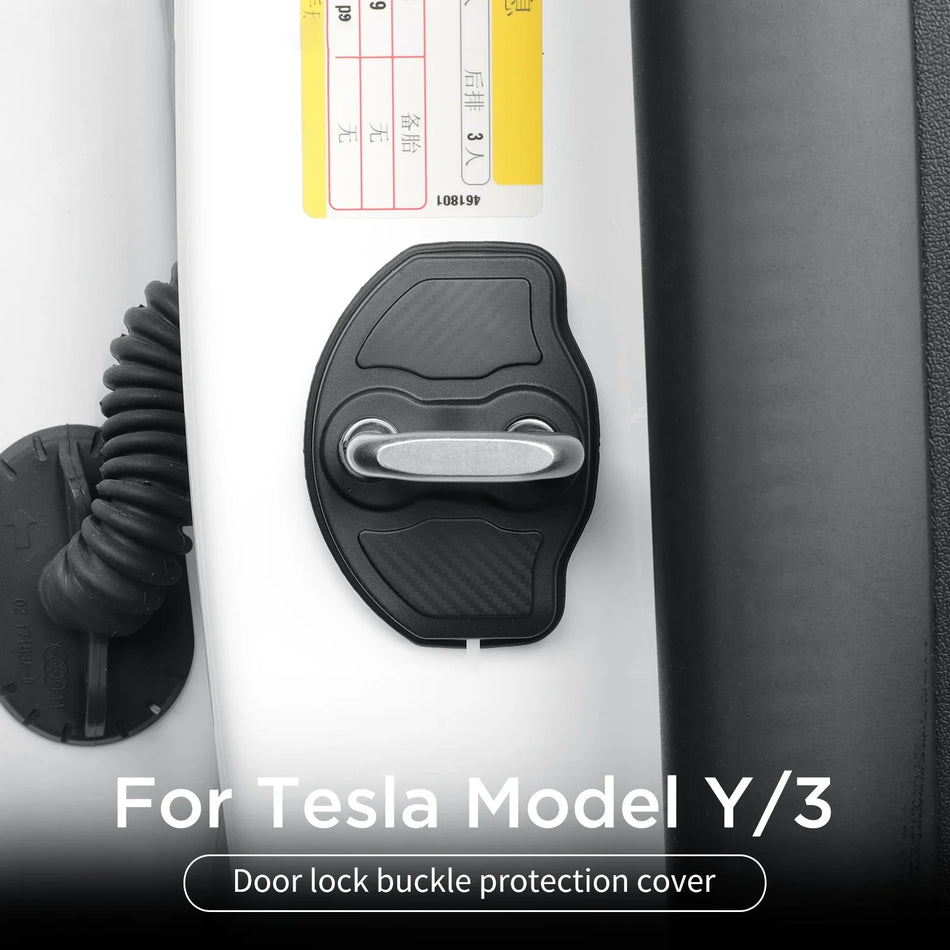 Türstoßdämpfer-Pads mit Kunststoffabdeckungen für Tesla Model 3 Y Juniper