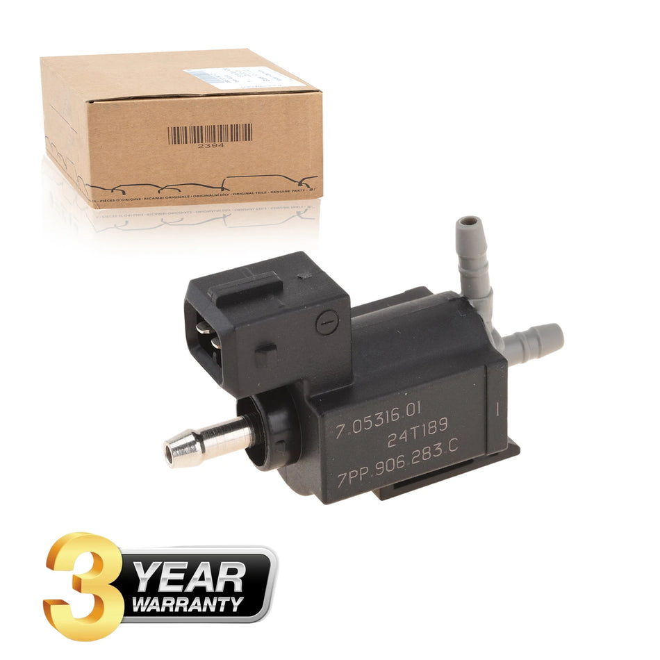 Gaisa ieplūdes solenoīda vārsts 2-pins Porsche 911 (991) Boxster 918 Cayman 2012-16