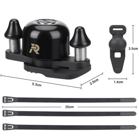 Rockbye 100dB Copper Bike Bell Horn for Enhanced Safety