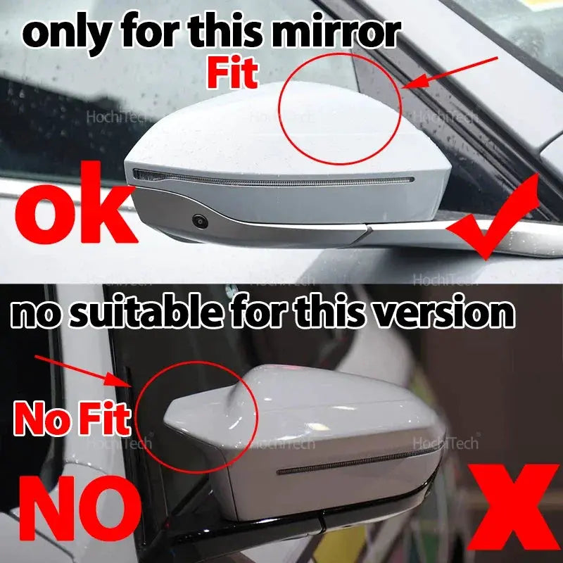 Rearview Exterior Side Mirror Caps for BMW X3 G45 2025-2027 Left Hand Drive Side Mirror Caps Bright Black Sticker by InterCyprus Trading Ltd