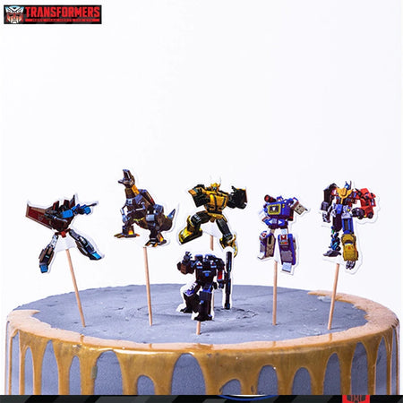 Transformers Birthday Party Supplies Set cake toppers-24pcs / CHINA
