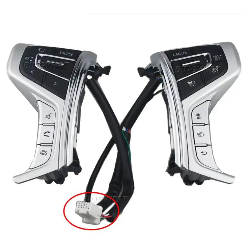 New Left + Right Switch Steering Wheel Cruise Control Buttons For Mitsubishi Pajero Sport Outlander Delica L200 2015-2022 by InterCyprus Trading Ltd