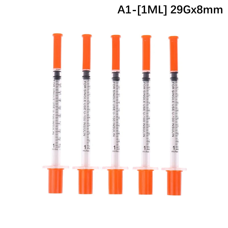 5Pcs 0.3/0.5/1ML Veterinary Insulin Syringes &ndash; Sterile A1
