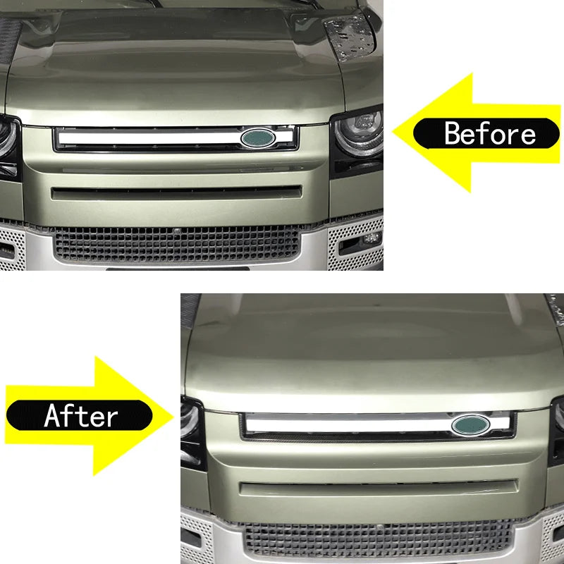 Carbon Fiber Voorgrille U-vormig Frame Defender 90 110