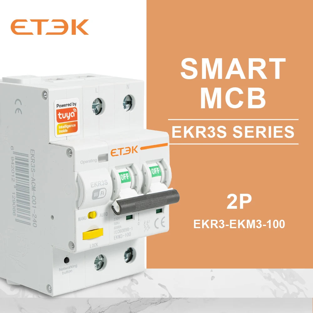 ETEK Smart Miniature Circuit Breaker with Metering - EKR3S